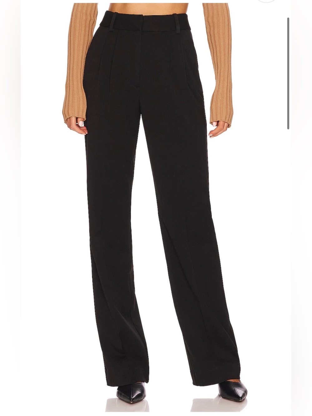 Favorite Daughter The Favorite Black Wide-Leg High-Rise Trousers NWT